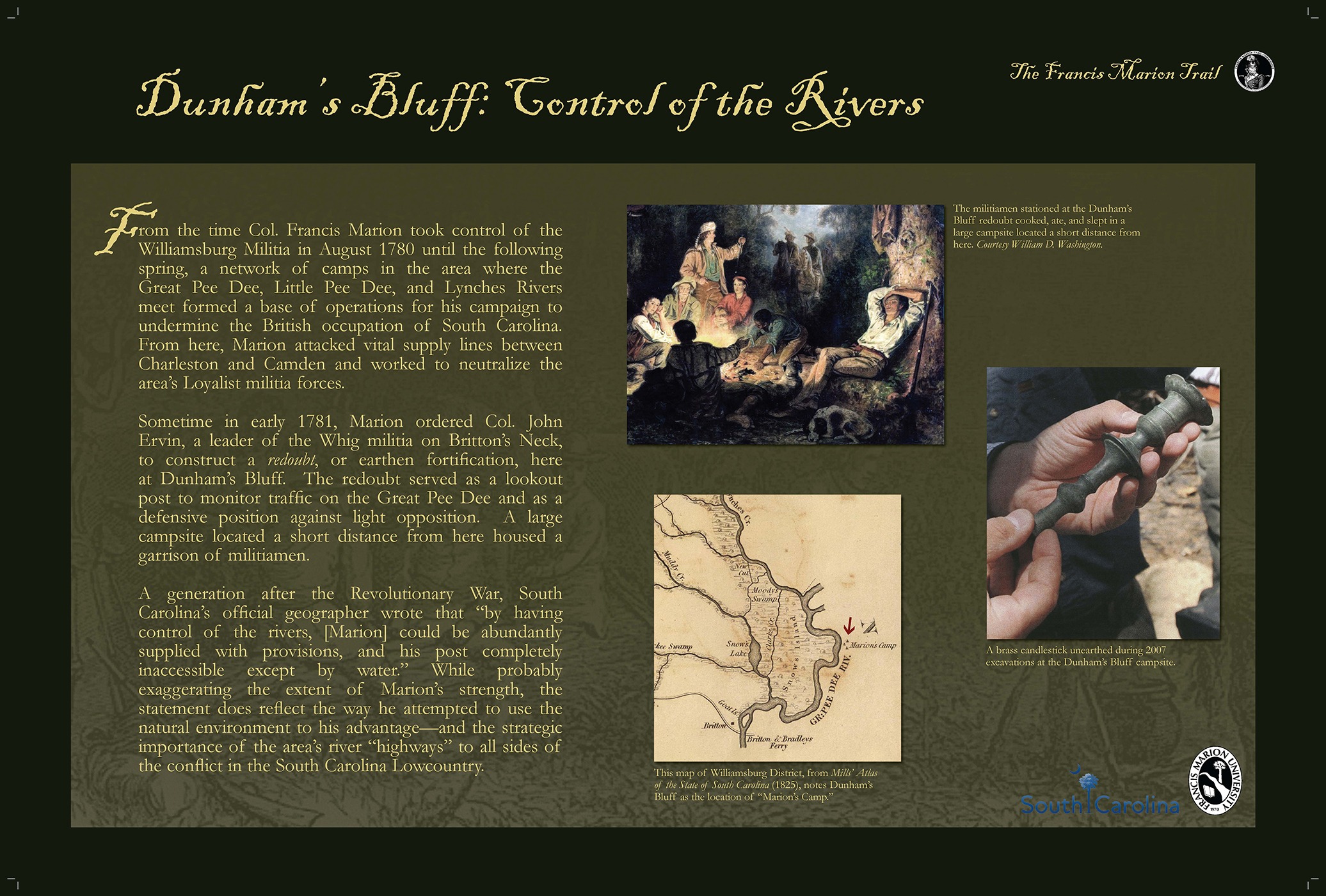 Dunham's Bluff & Snow's Island Dunham's Bluff and Snow's Island on the Pee Dee Tour
